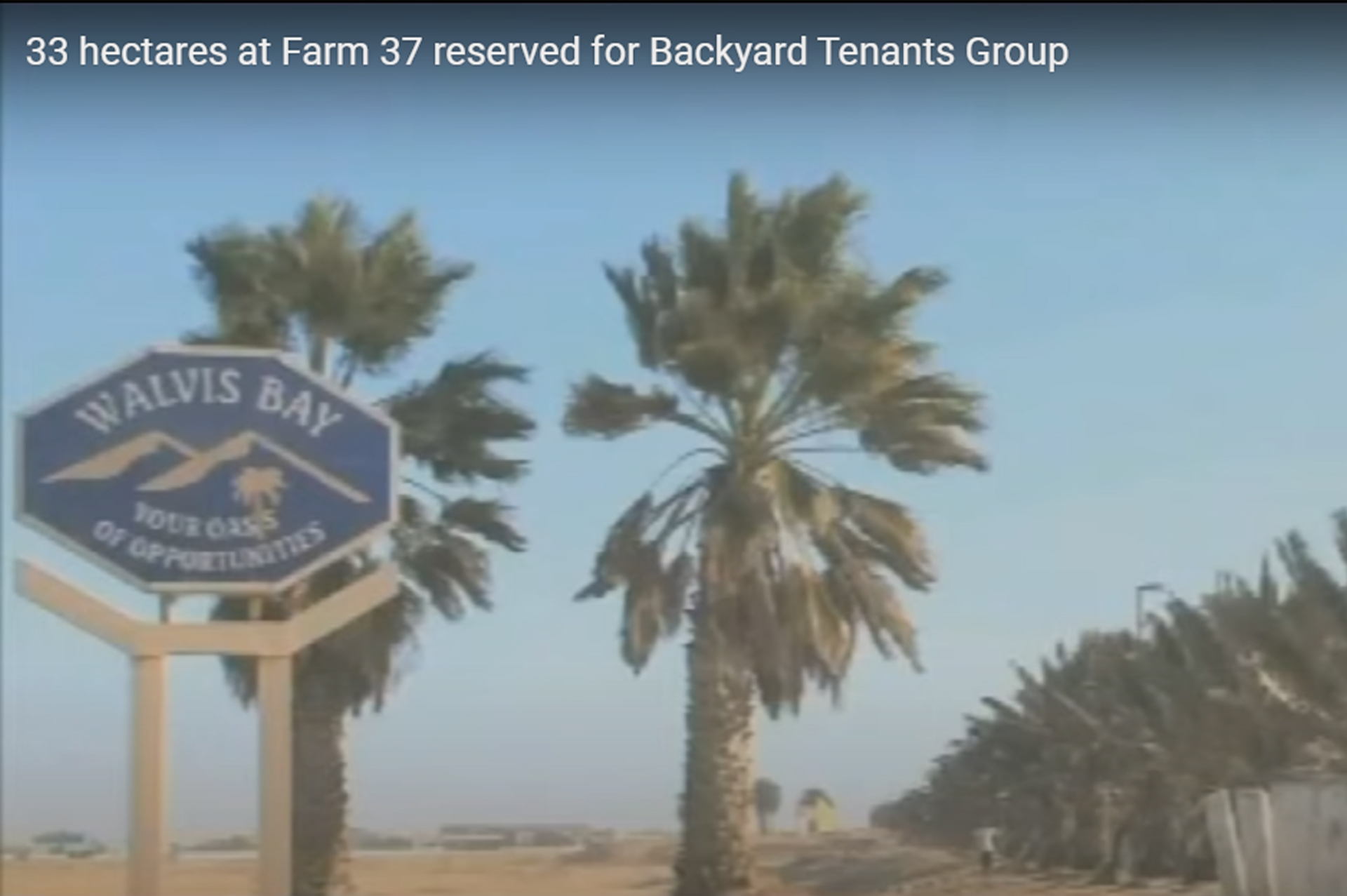 Servicing of Land Begins for Walvis Bay Backyard Tenants Group at Farm 37